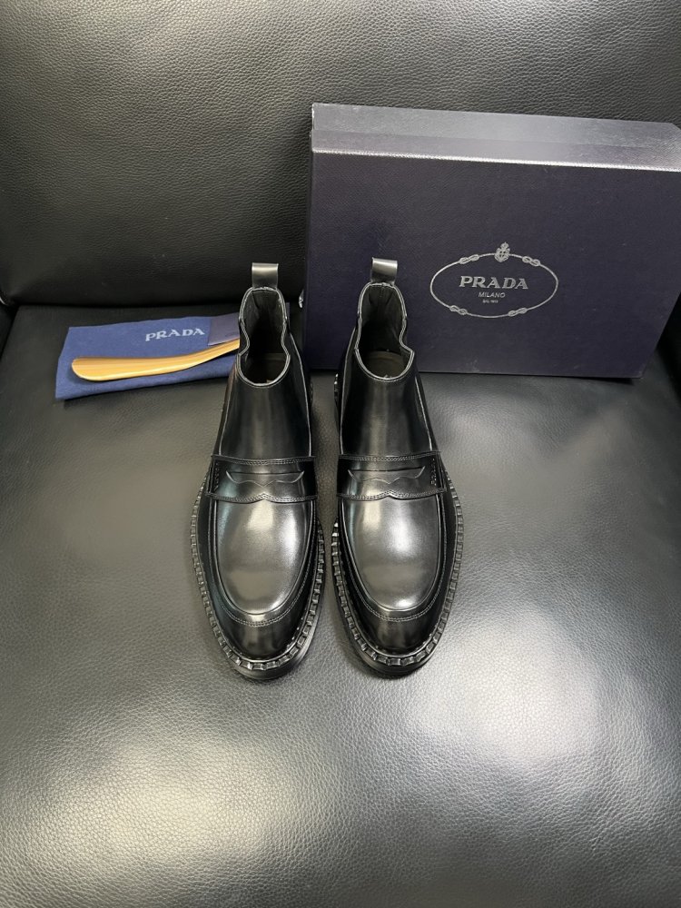 Черевики чоловічі челсі шкіряні з гумкою фото 3