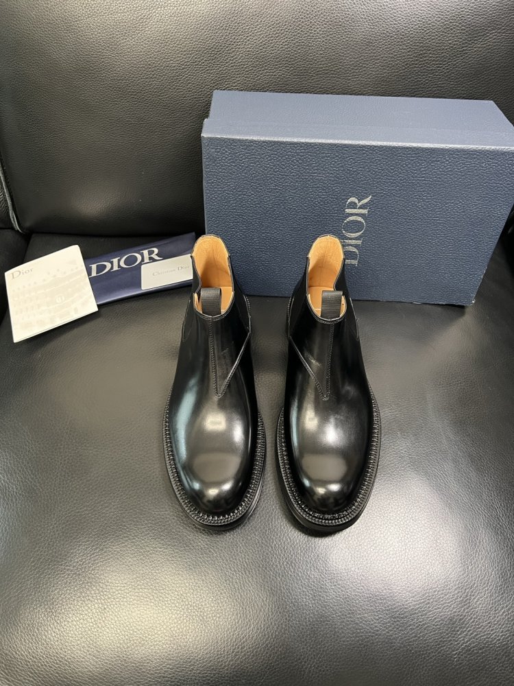 Ботинки мужские челси кожаные с резинкой фото 3