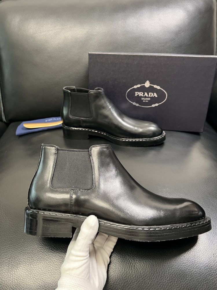 Черевики чоловічі челсі шкіряні з гумкою фото 4