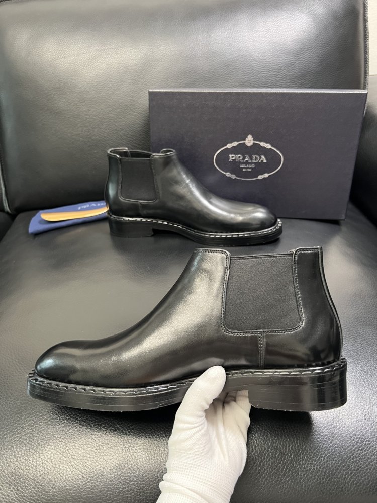 Черевики чоловічі челсі шкіряні з гумкою фото 5