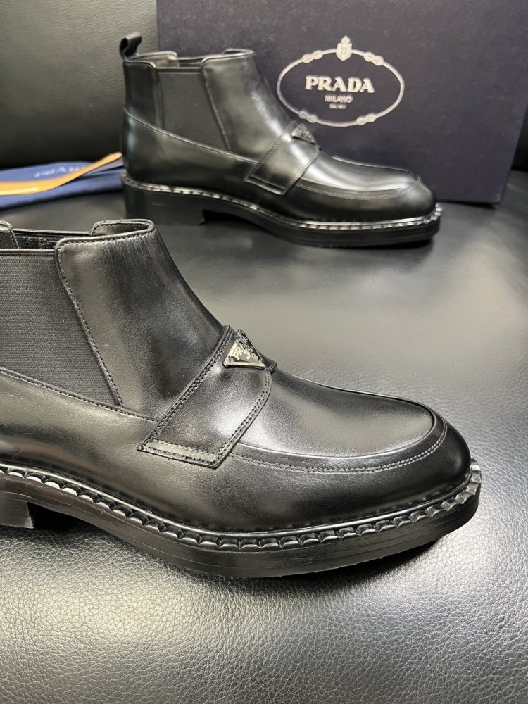 Черевики чоловічі челсі шкіряні з гумкою фото 6