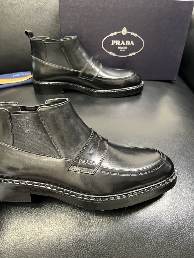 Черевики чоловічі челсі шкіряні з гумкою фото 6