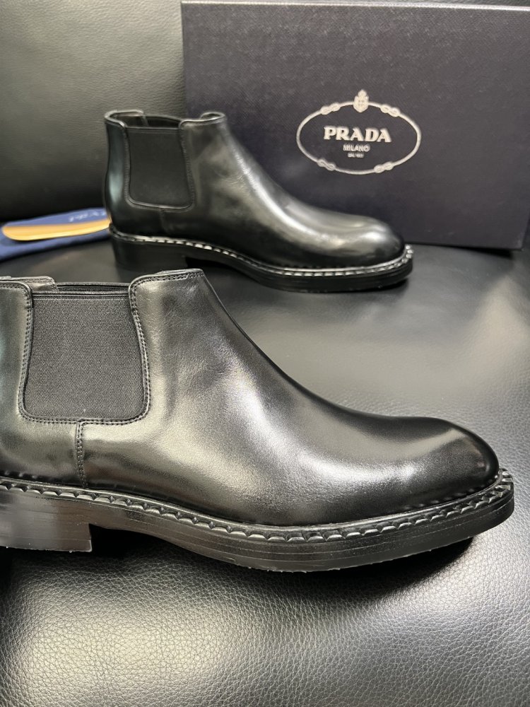 Черевики чоловічі челсі шкіряні з гумкою фото 6