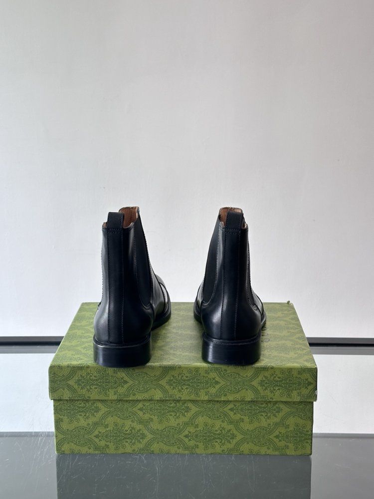 Черевики чоловічі челсі шкіряні з гумкою фото 7