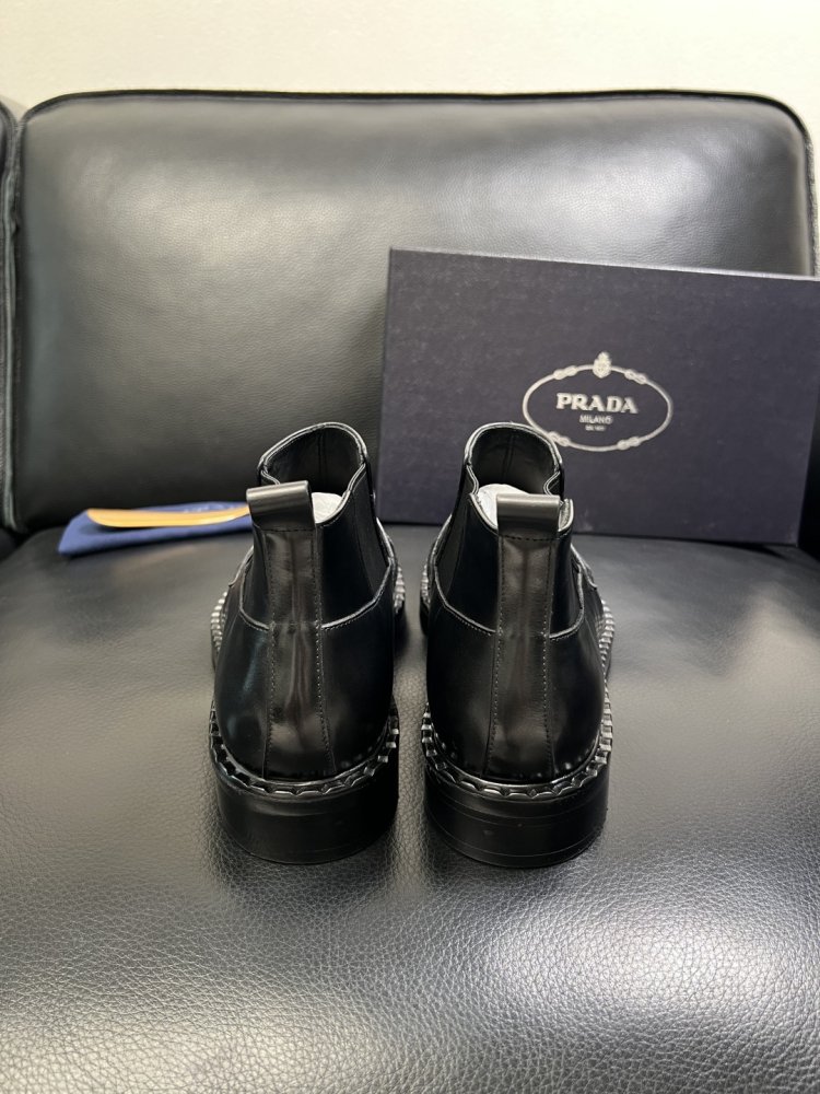 Черевики чоловічі челсі шкіряні з гумкою фото 8