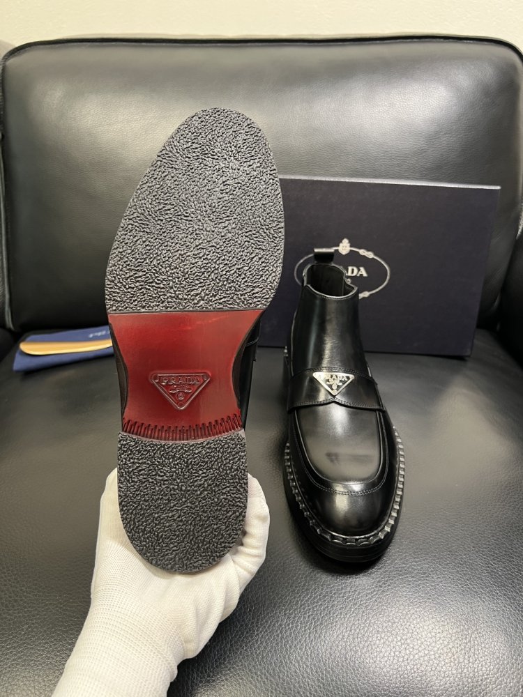 Черевики чоловічі челсі шкіряні з гумкою фото 9