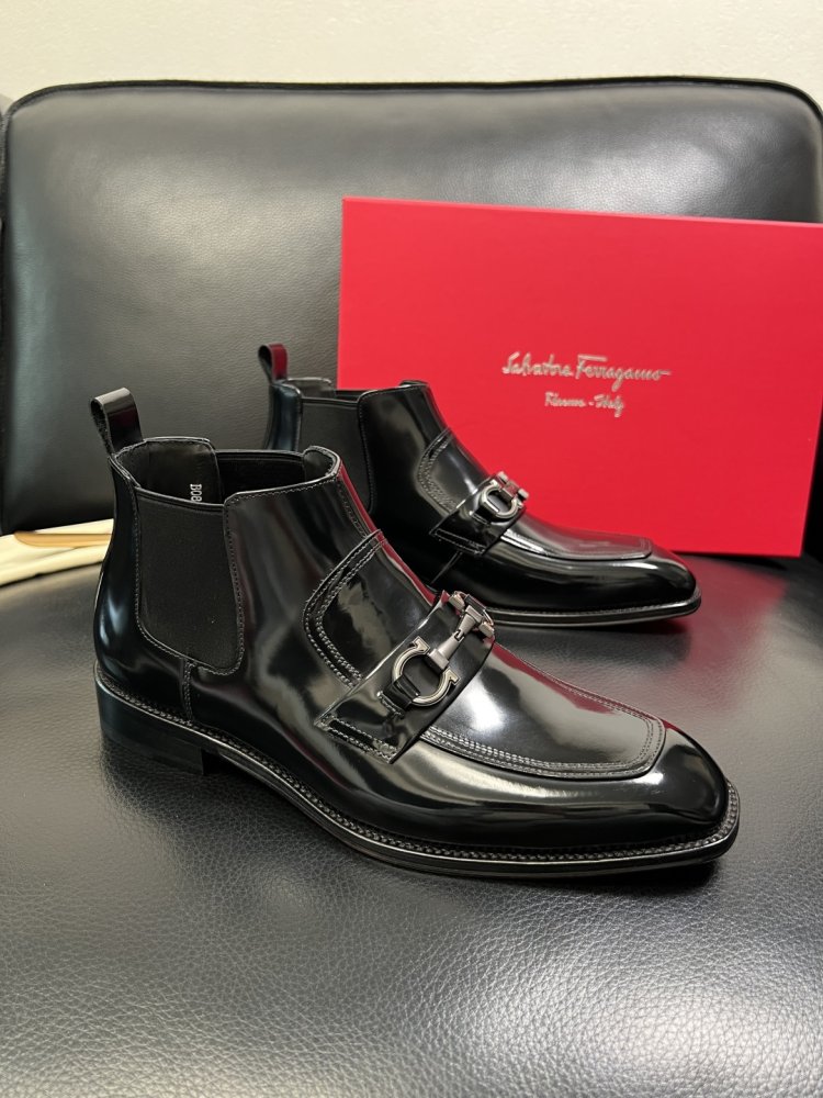 Ботинки мужские челси кожаные