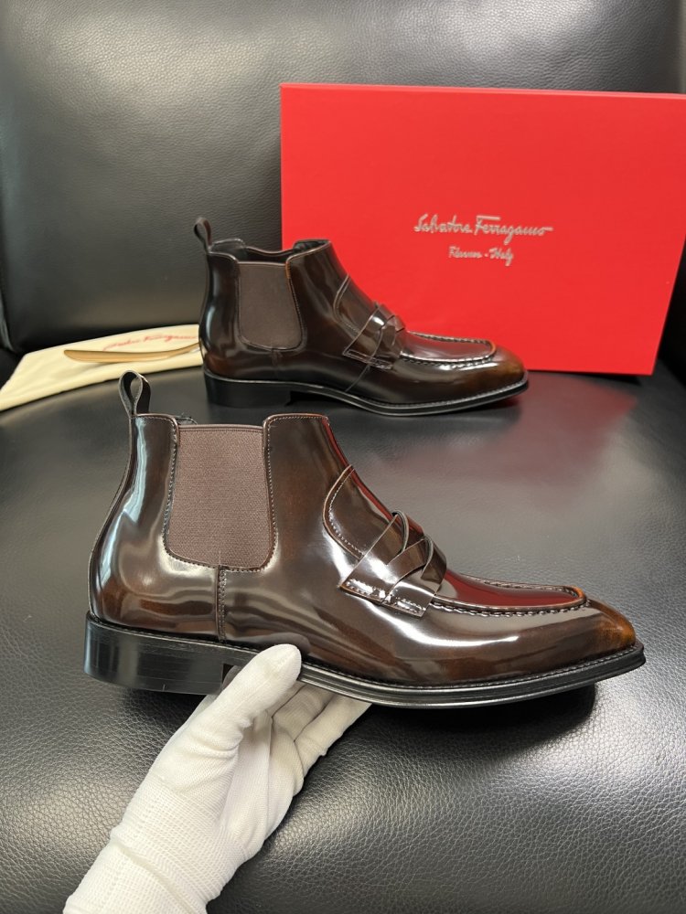 Черевики чоловічі челсі шкіряні фото 4