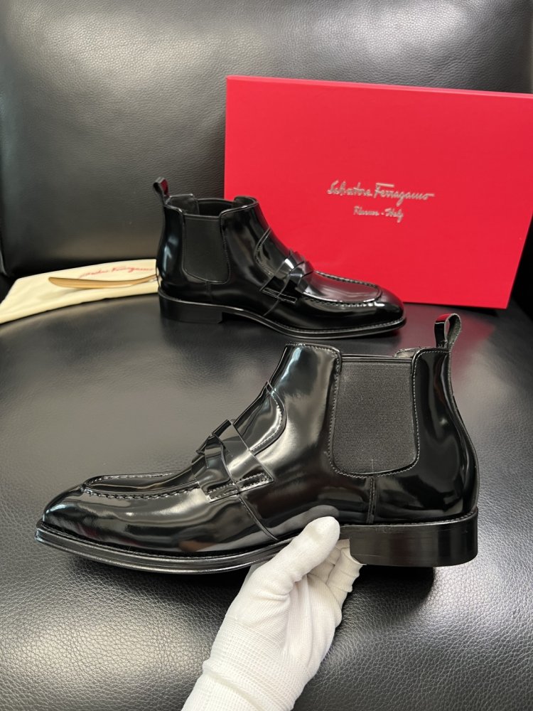 Ботинки мужские челси кожаные фото 5