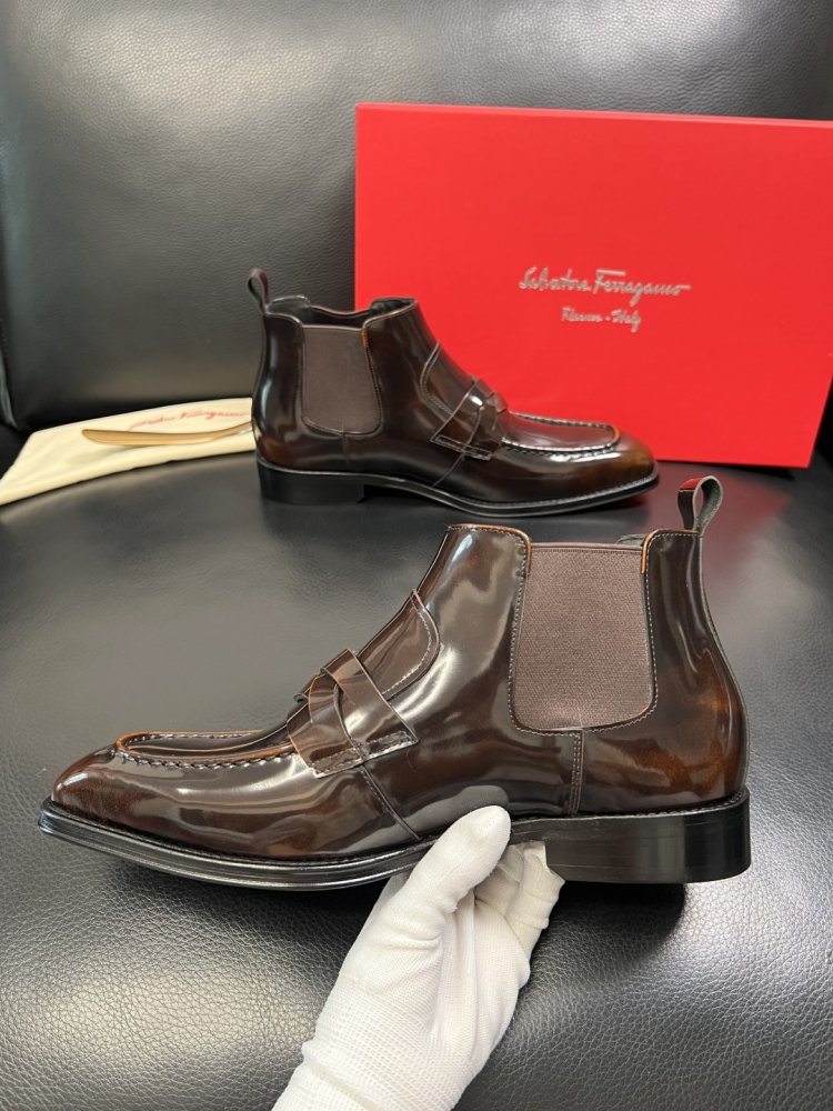 Черевики чоловічі челсі шкіряні фото 5