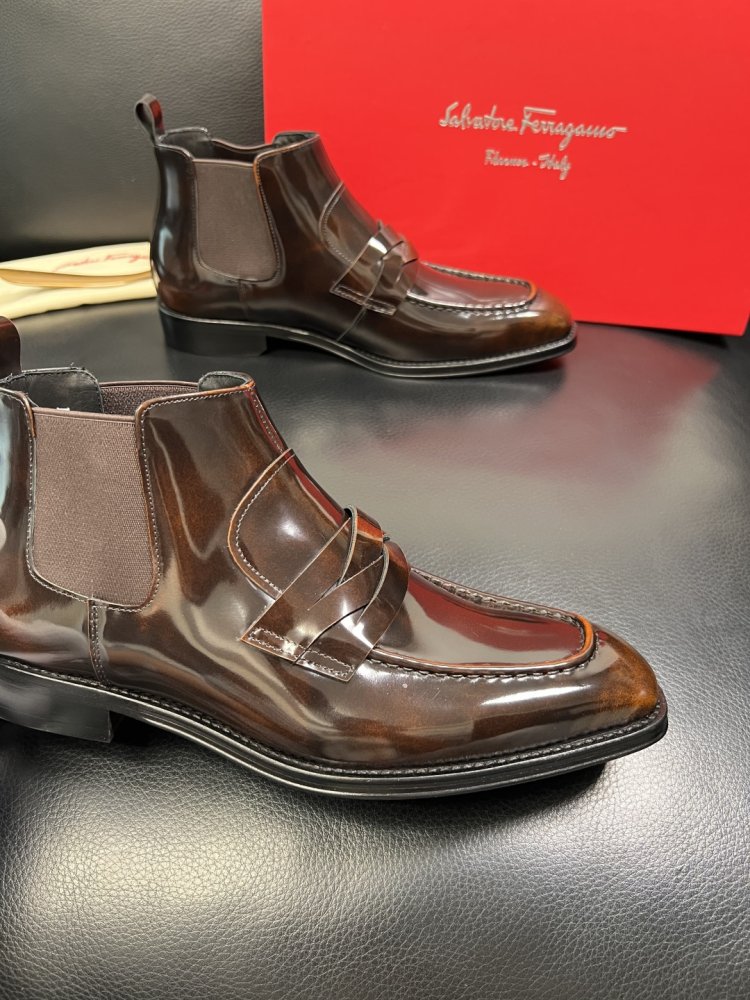 Черевики чоловічі челсі шкіряні фото 6