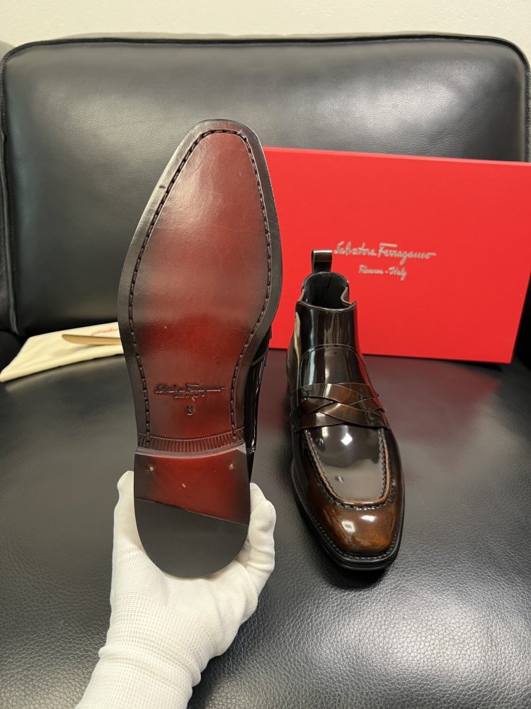 Черевики чоловічі челсі шкіряні фото 9