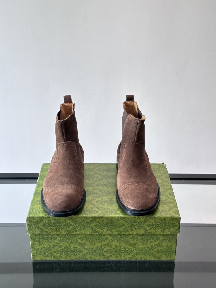 Ботинки мужские челси замшевые с резинкой фото 2