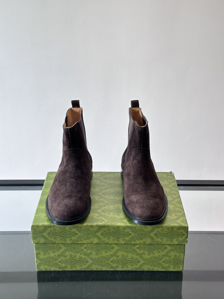 Boots men's chelsea suede from gum фото 2