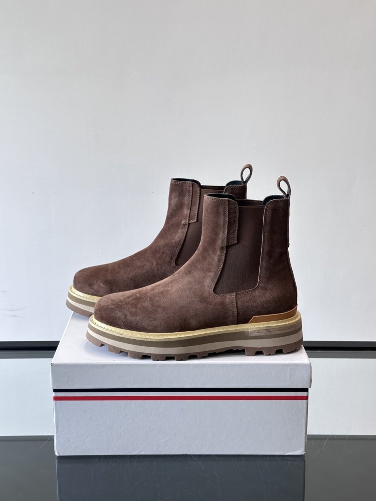 Черевики чоловічі челсі замшеві з гумкою фото 3