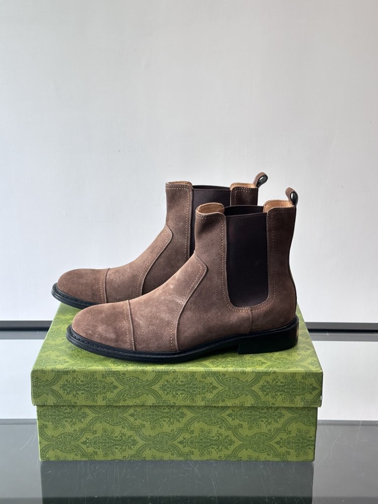Ботинки мужские челси замшевые с резинкой фото 3