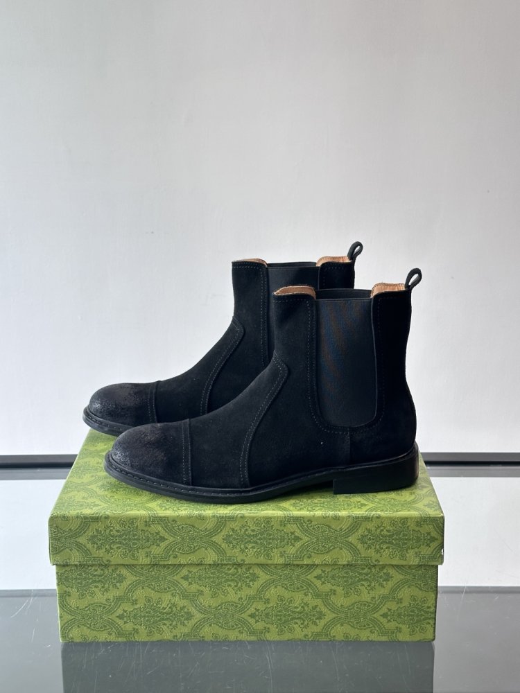 Boots men's chelsea suede from gum фото 3