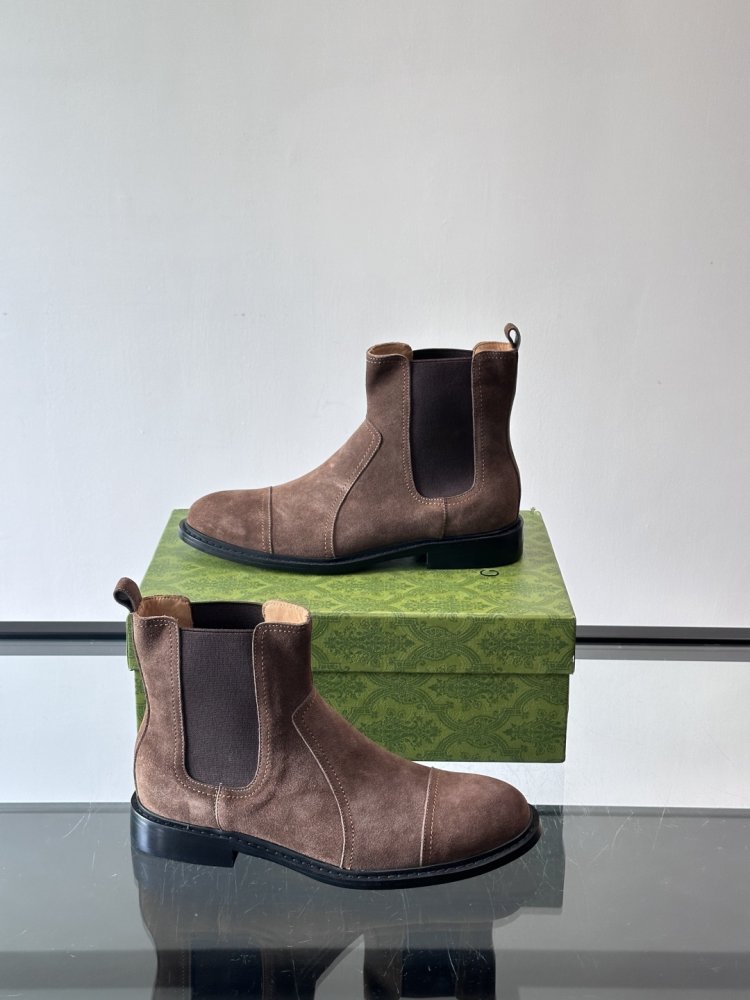 Ботинки мужские челси замшевые с резинкой фото 4