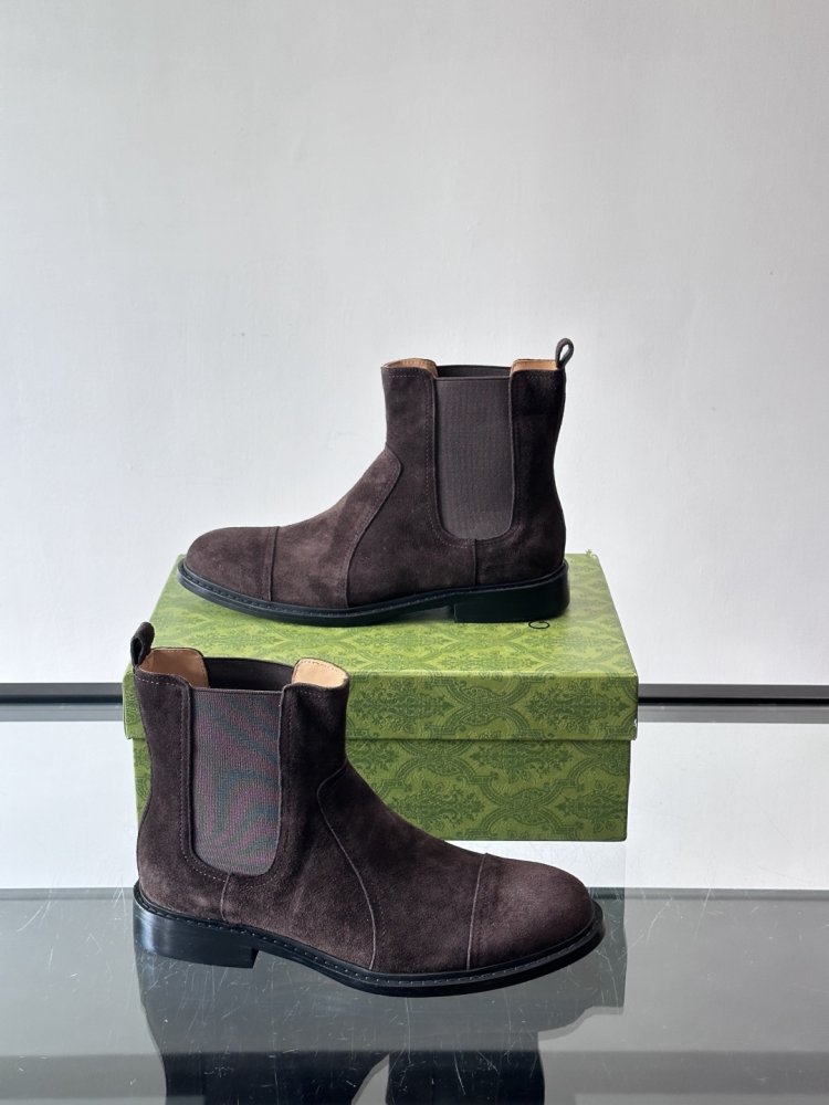 Boots men's chelsea suede from gum фото 4