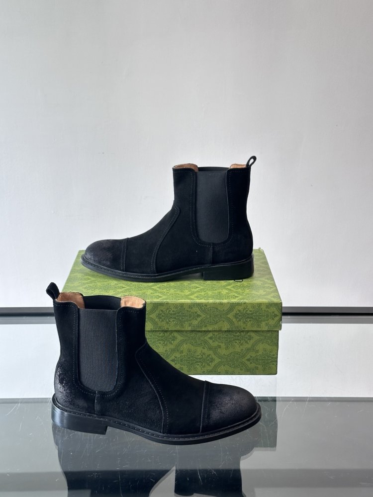 Boots men's chelsea suede from gum фото 4