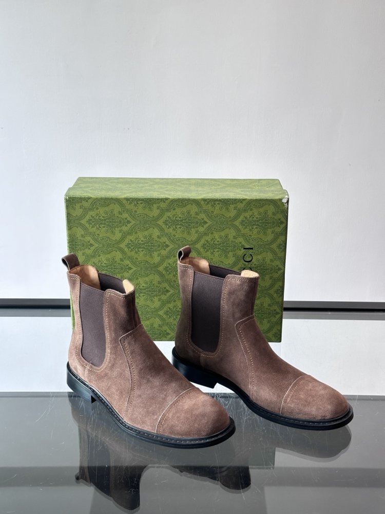 Ботинки мужские челси замшевые с резинкой фото 5