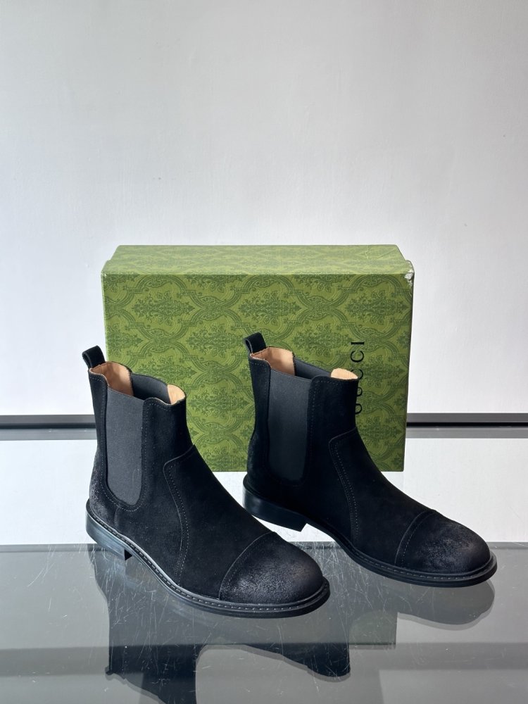 Boots men's chelsea suede from gum фото 5