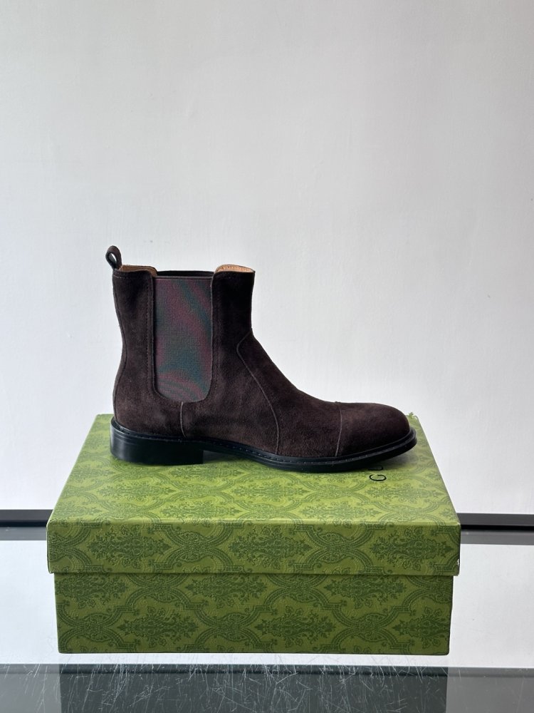 Boots men's chelsea suede from gum фото 6