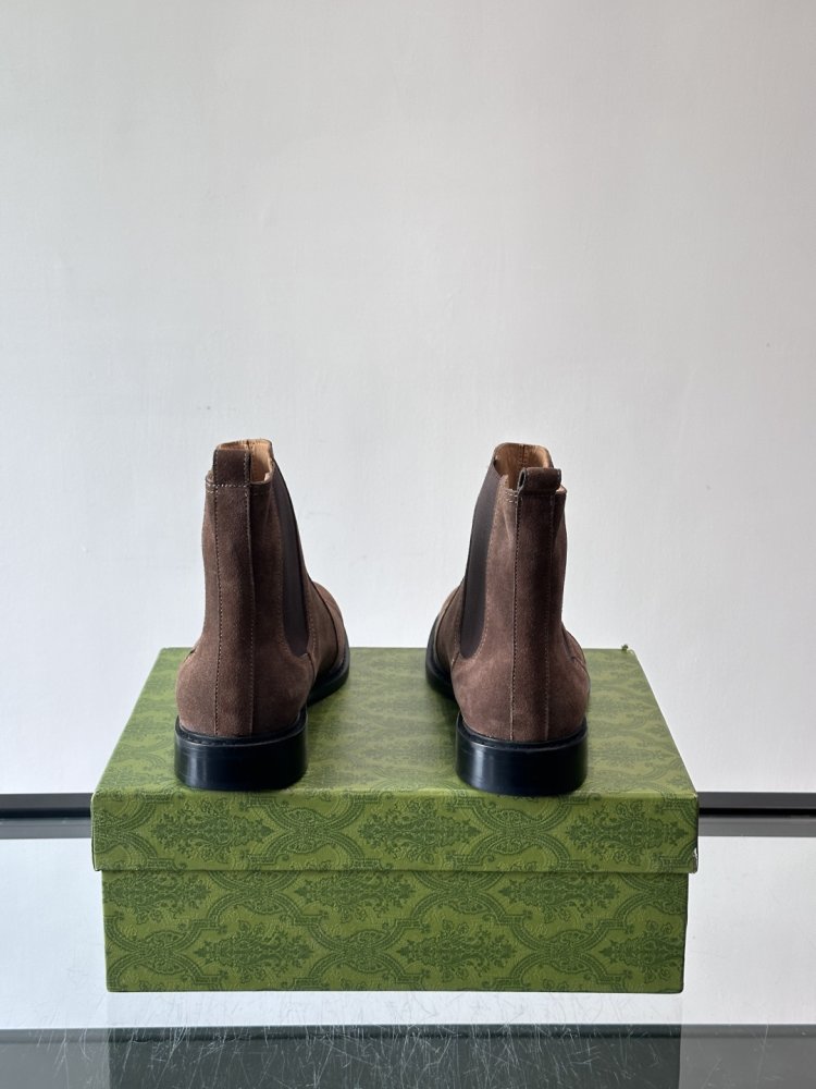 Ботинки мужские челси замшевые с резинкой фото 7