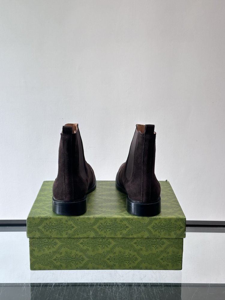 Boots men's chelsea suede from gum фото 7