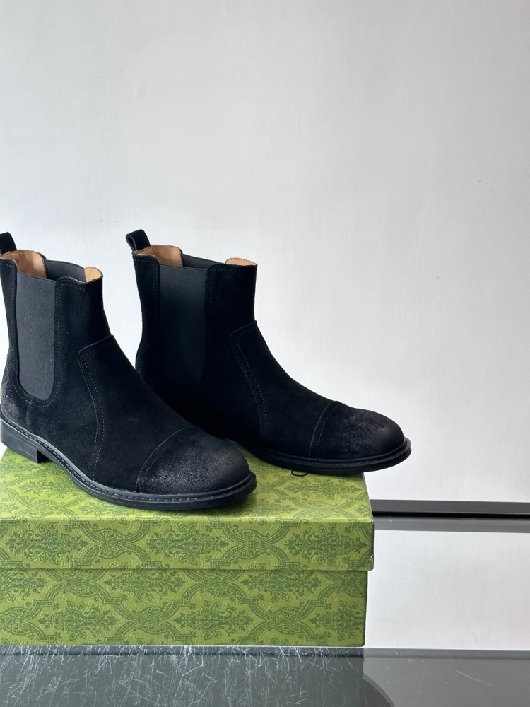 Boots men's chelsea suede from gum фото 8