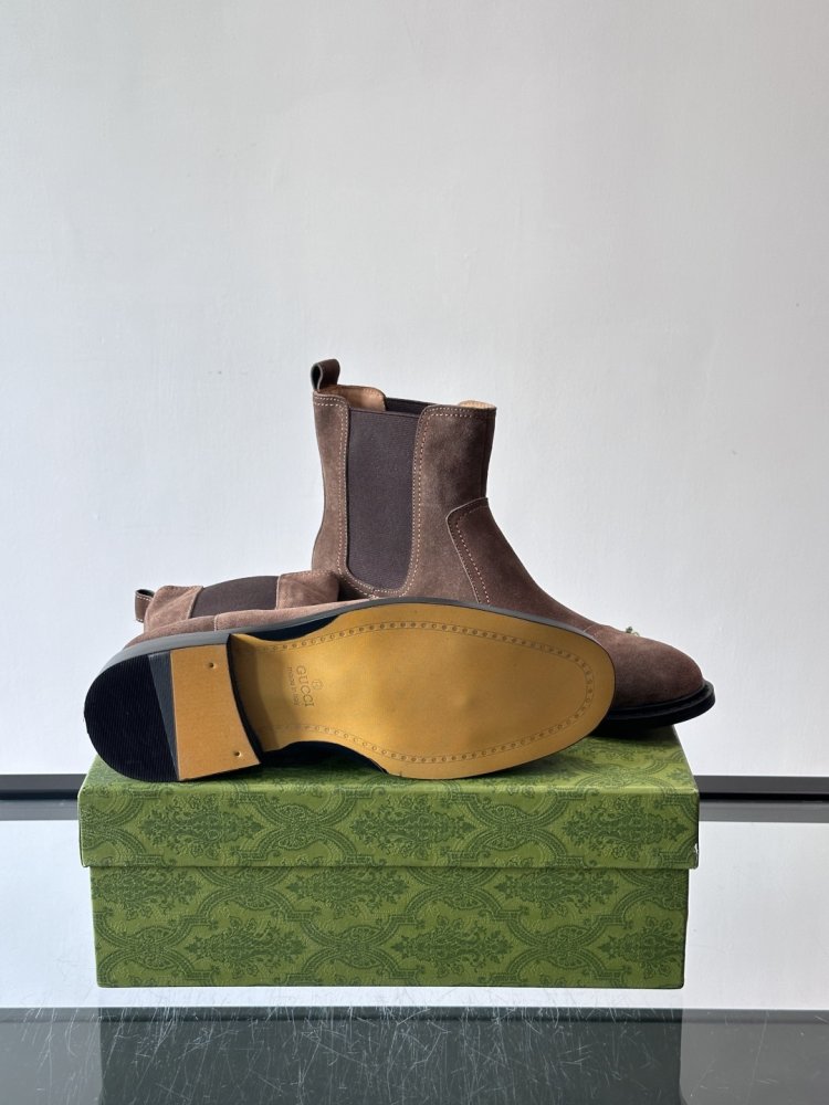 Ботинки мужские челси замшевые с резинкой фото 9