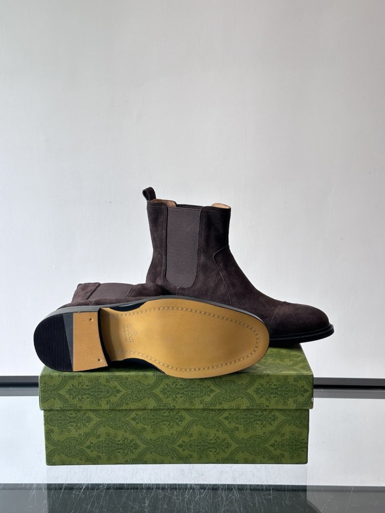 Boots men's chelsea suede from gum фото 9