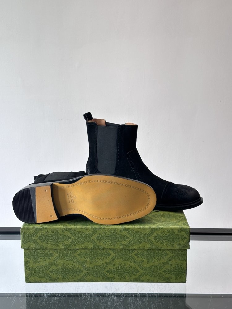 Boots men's chelsea suede from gum фото 9