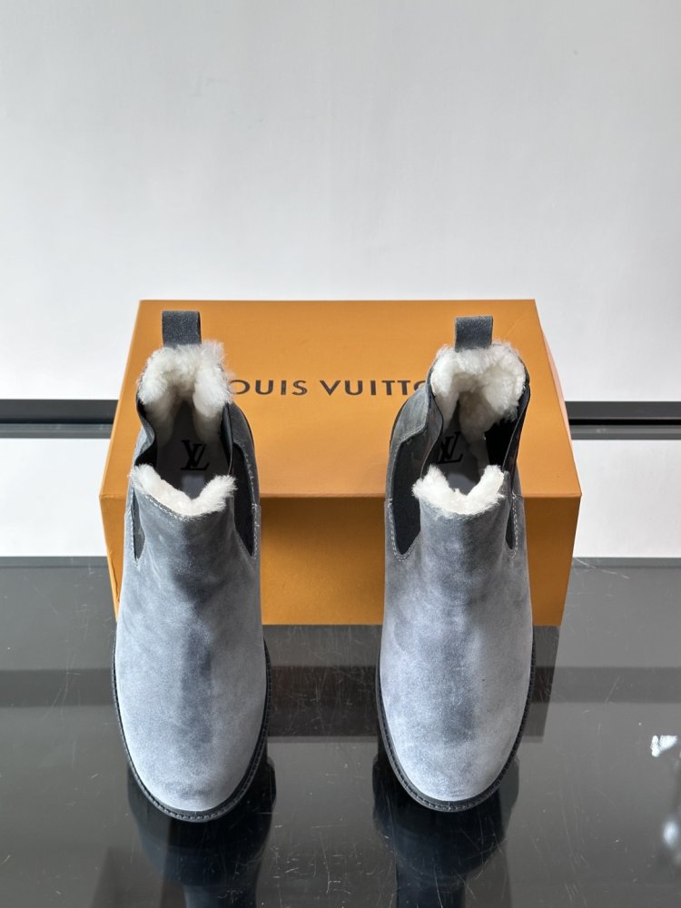 Черевики чоловічі челсі зимові замшеві з хутром фото 7