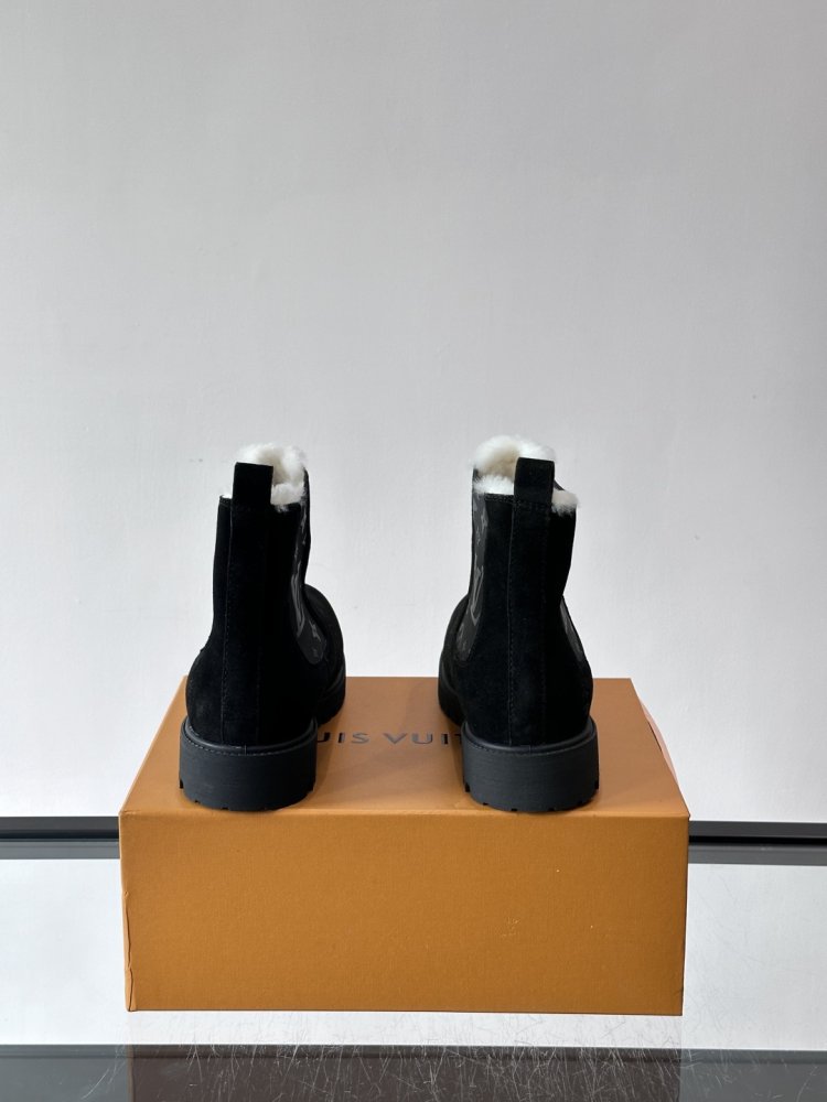 Черевики чоловічі челсі зимові замшеві з хутром фото 7