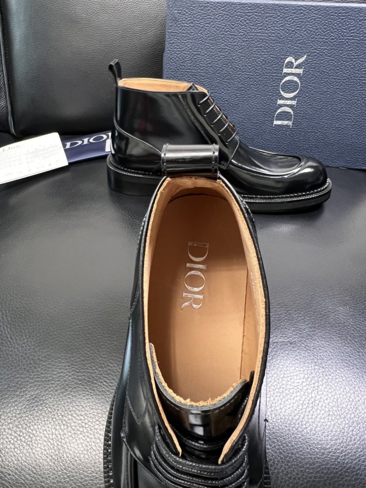 Boots men's leather lac on lace фото 7