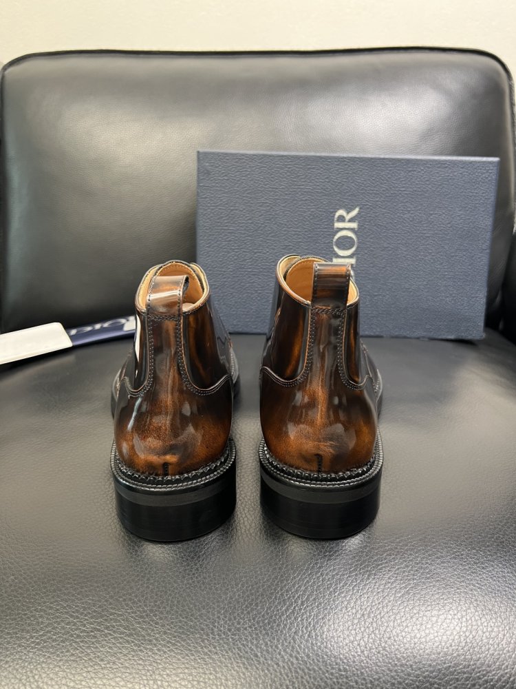 Boots men's leather lac on lace фото 8