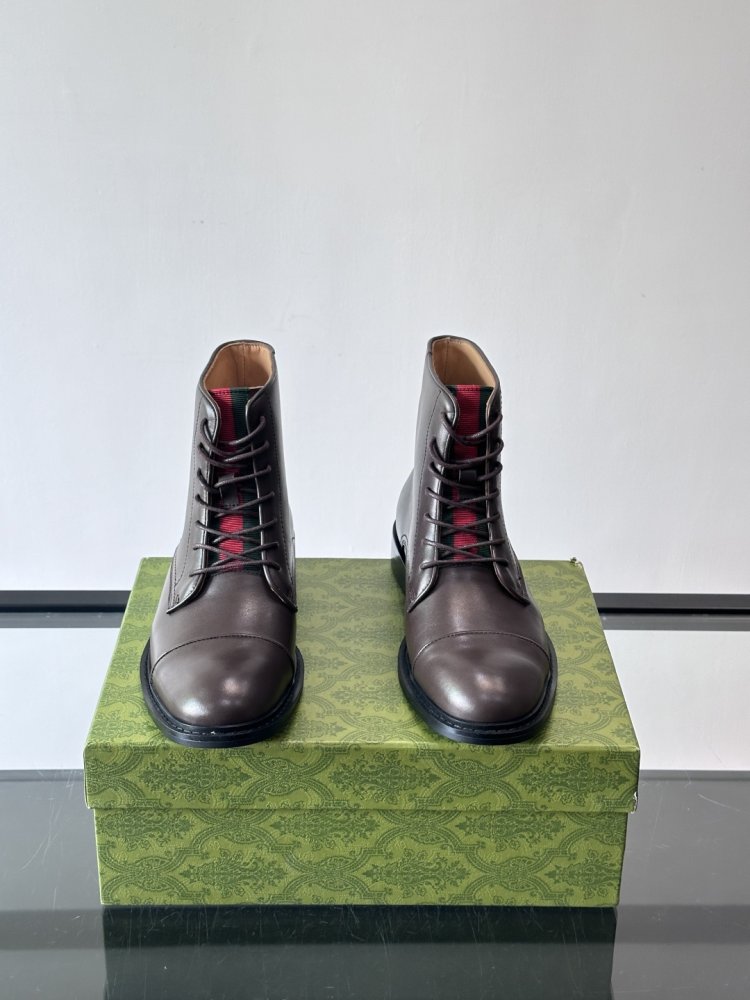 Черевики чоловічі шкіряні на шнурівці фото 2