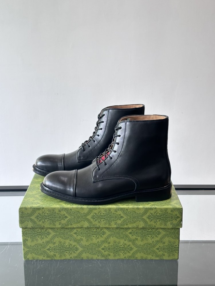 Черевики чоловічі шкіряні на шнурівці фото 3