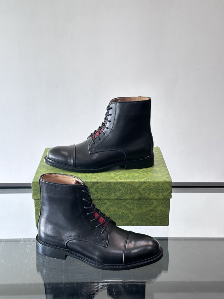 Черевики чоловічі шкіряні на шнурівці фото 4