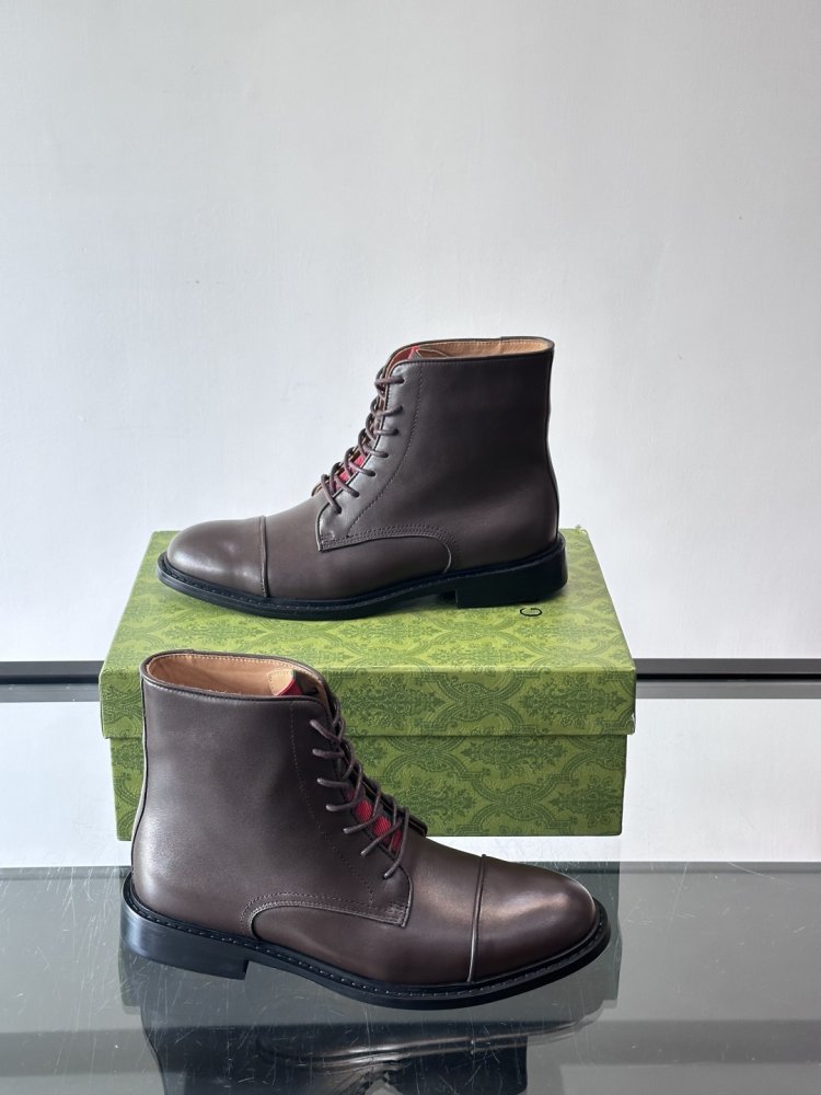 Черевики чоловічі шкіряні на шнурівці фото 4