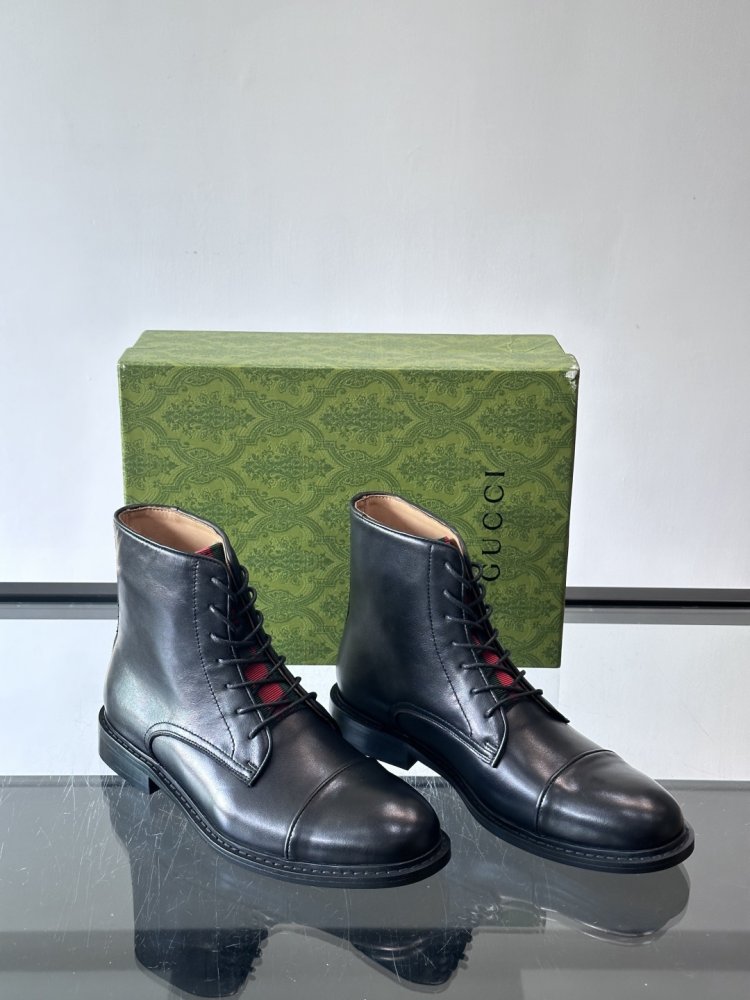 Черевики чоловічі шкіряні на шнурівці фото 5