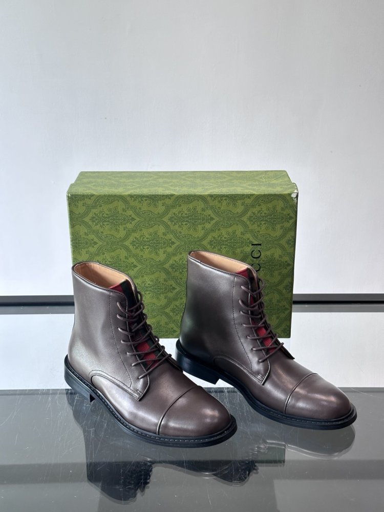 Черевики чоловічі шкіряні на шнурівці фото 5