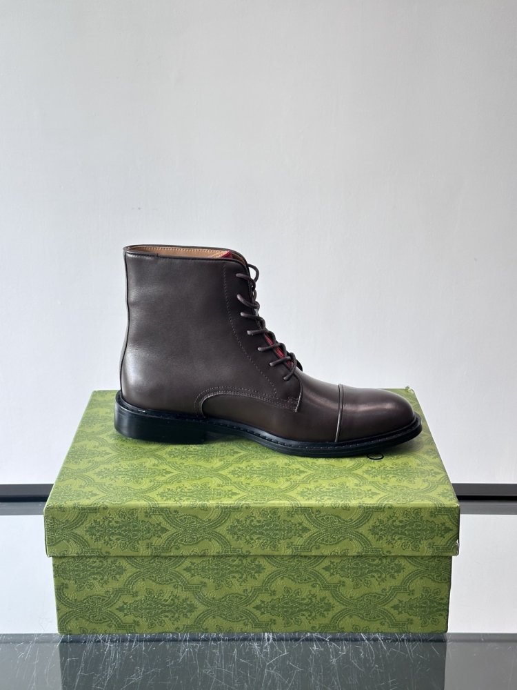 Черевики чоловічі шкіряні на шнурівці фото 6