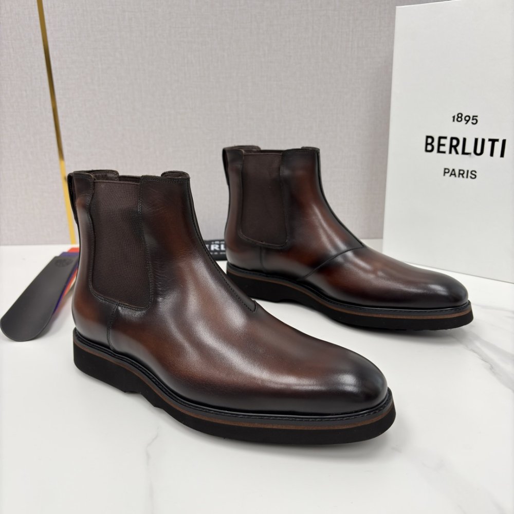 Ботинки мужские кожаные