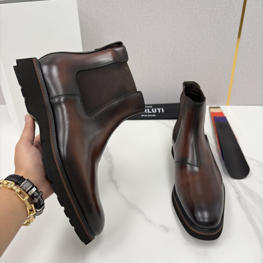 Ботинки мужские кожаные фото 4