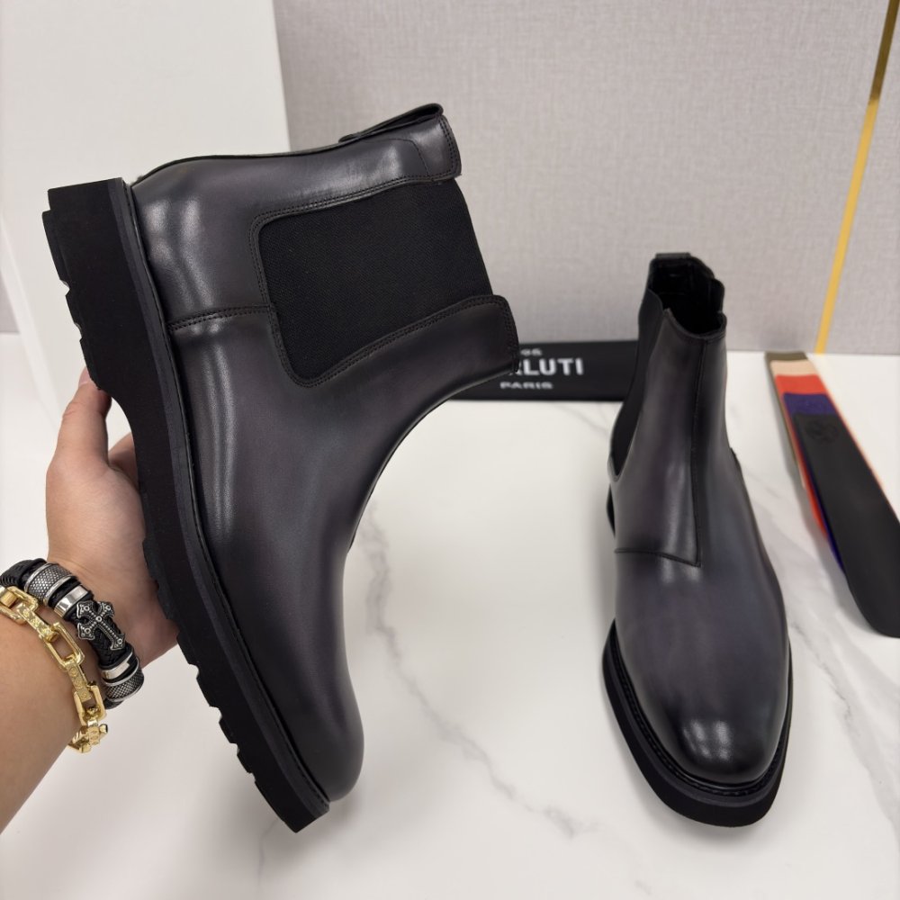 Ботинки мужские кожаные фото 4