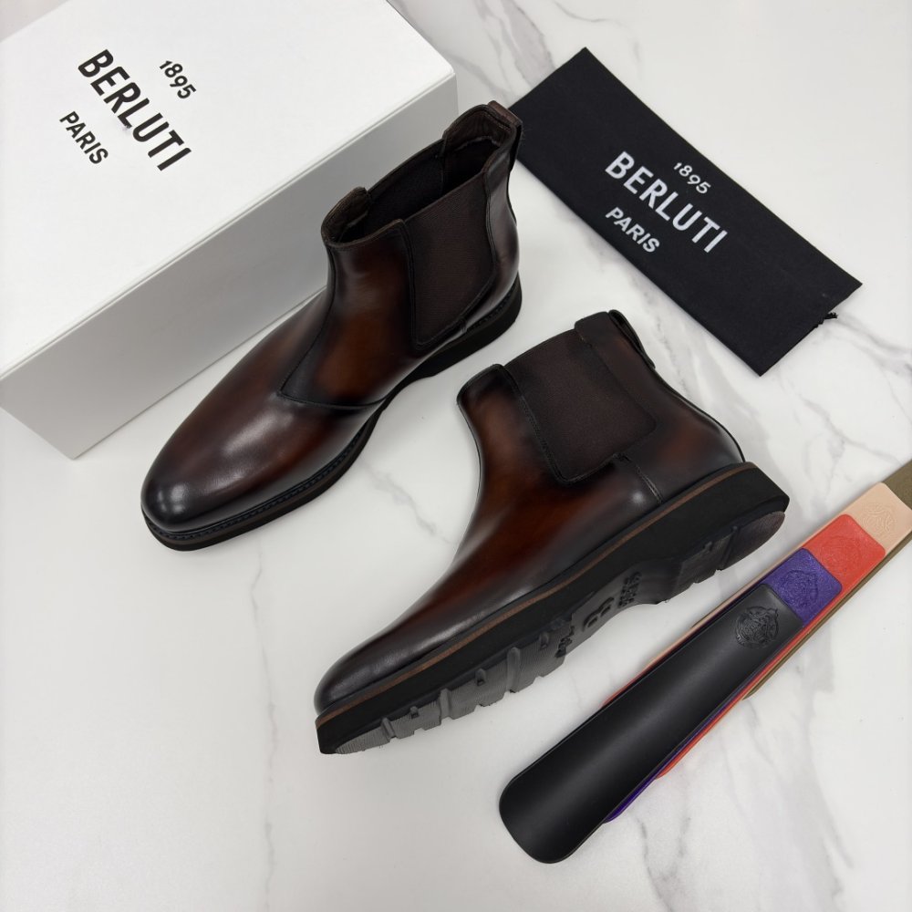 Ботинки мужские кожаные фото 6