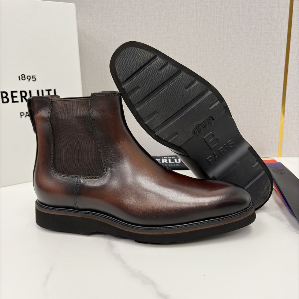 Ботинки мужские кожаные фото 9