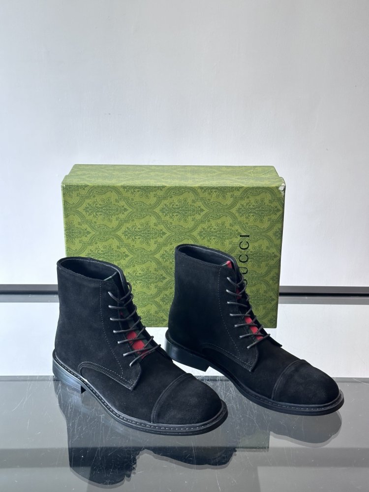 Ботинки мужские замшевые на шнуровке фото 5